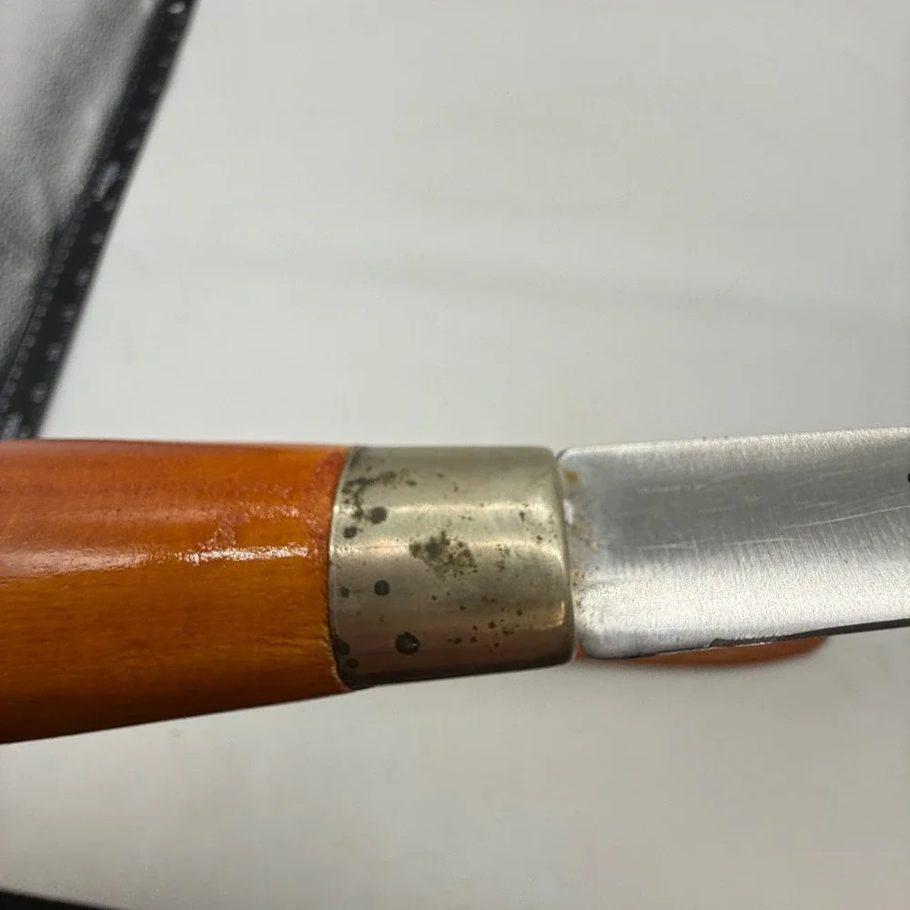 South Bend Norseman Fillet Knife Japan Stainless Steel Wood‎ Handle with Sheath